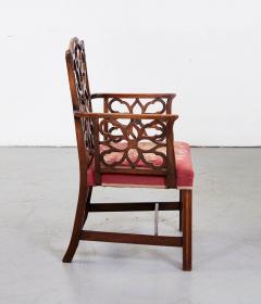 Set of Eight Chippendale Fretwork Dining Chairs - 2875192
