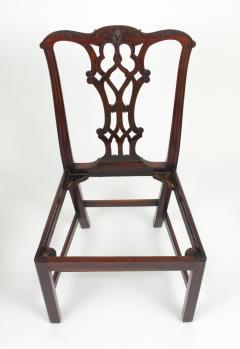 Set of Eight Chippendale Style Mahogany Dining Chairs 6 2 early 19th c  - 1051036