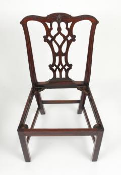 Set of Eight Chippendale Style Mahogany Dining Chairs 6 2 early 19th c  - 1051036