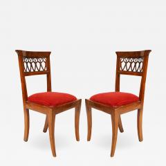 Set of Eight Continental Baltic Mahogany Side Chairs - 1421222