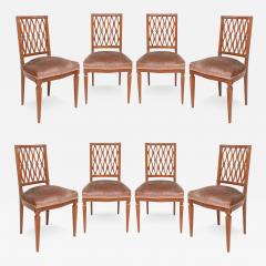 Set of Eight Continental Dining Chairs in the Neoclassic Manner - 3560870