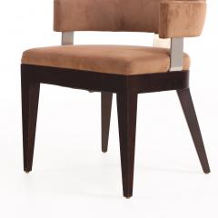 Set of Eight Custom Dining Chairs Attributed to Brueton  - 4331368