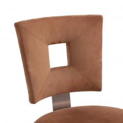 Set of Eight Custom Dining Chairs Attributed to Brueton  - 4331371
