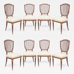 Set of Eight Dining Chairs in the Neoclassic Manner - 3560871