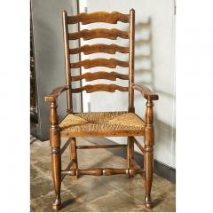 Set of Eight English Ladder Back Chairs - 2878560