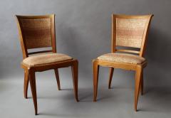 Set of Eight Fine French Art Deco Cherry Dining Chairs - 357677