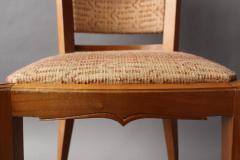 Set of Eight Fine French Art Deco Cherry Dining Chairs - 357678