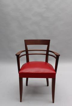 Set of Eight French Art Deco Mahogany Side and Two Armchairs - 548973