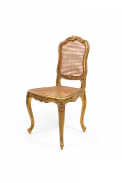 Set of Eight French Louis XV Gilt Side Chairs - 1419705