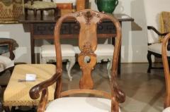 Set of Eight French Rococo Style 19th Century Upholstered Walnut Dining Chairs - 3417246