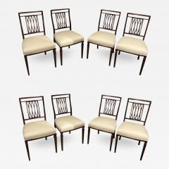 Set of Eight George III Style Mahogany Dining Chairs - 3756598