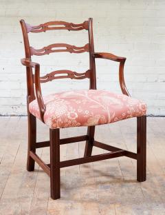 Set of Eight Georgian Ladder Back Armchairs - 3137346