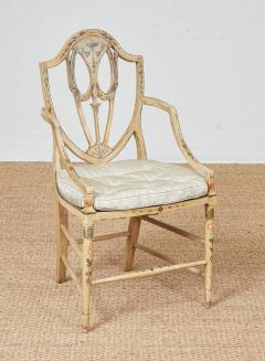 Set of Eight Georgian Painted Armchairs - 4335032