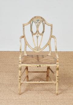 Set of Eight Georgian Painted Armchairs - 4335042