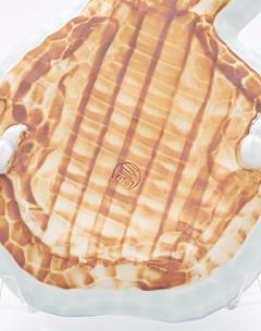 Set of Eight Gourd Shaped Japanese Dishes in Blue and White Vintage - 4400586