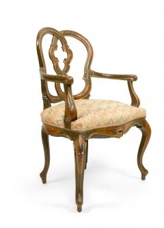 Set of Eight Italian Venetian Floral Decorated Chairs - 1419154