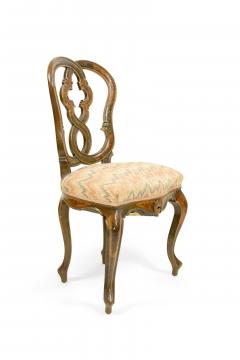 Set of Eight Italian Venetian Floral Decorated Chairs - 1419155
