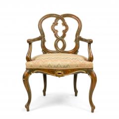 Set of Eight Italian Venetian Floral Decorated Chairs - 1419156