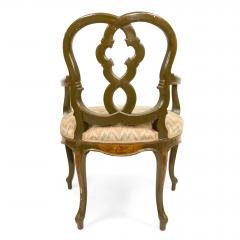 Set of Eight Italian Venetian Floral Decorated Chairs - 1419158