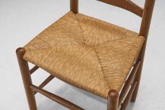 Set of Eight Ladderback Dining Chairs with Rush Seats Europe 20th century - 3377049