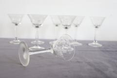 Set of Eight Liqueur Crystal Glasses with Refined Decoration - 3665577