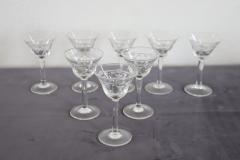 Set of Eight Liqueur Crystal Glasses with Refined Decoration - 3665578