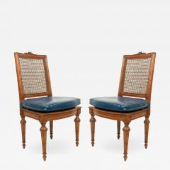 Set of Eight Louis XVI Beech Wood Side Chairs - 1421186