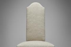 Set of Eight Oak Dining Chairs in Light Upholstery Europe 20th Century - 4174333
