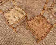 Set of Eight Painted Regency Bamboo Chairs - 4221185