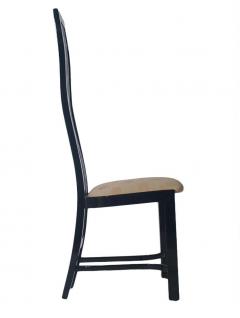 Set of Eight Postmodern High Back Spindle Dining Chairs from Spain in Black - 1958519