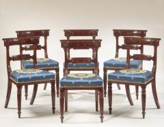 Set of Eight Regency Carved Mahogany Dining Chairs - 735875