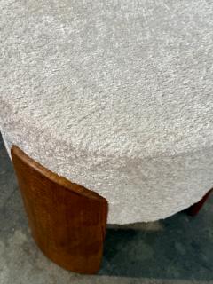 Set of Eight Reupholstered Chairs Mid Century Style - 4485425