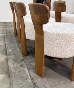 Set of Eight Reupholstered Chairs Mid Century Style - 4485429