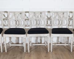 Set of Eight Swedish Gustavian Dining Chairs circa 1820 - 4364675