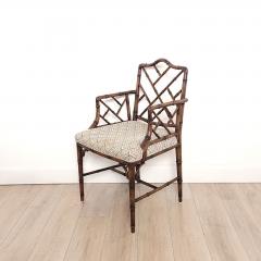 Set of Eight Vintage Chinese Chippendale Style Chairs - 3795633