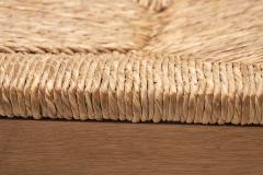 Set of Eight Wood and Wicker Dining Chairs Europe Mid 20th Century - 4400227