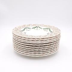 Set of Eleven Reticulated and Enameled Ceramic Bowls Italy circa 1975 - 4399746