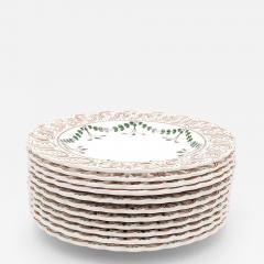 Set of Eleven Reticulated and Enameled Ceramic Bowls Italy circa 1975 - 4400659