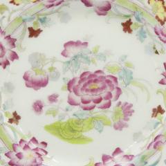 Set of English Victorian Floral Porcelain Plates - 4673624