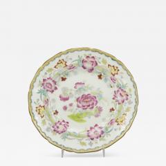 Set of English Victorian Floral Porcelain Plates - 4741557
