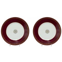 Set of English Victorian Porcelain Dinner Plates - 4732938