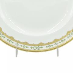 Set of English Victorian Porcelain Tiffany Dinner Plates - 4666795