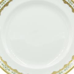 Set of English Victorian Porcelain Tiffany Dinner Plates - 4666796