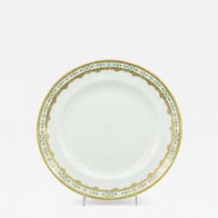 Set of English Victorian Porcelain Tiffany Dinner Plates - 4732983