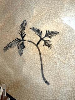 Set of Five Antique Ao Oribe Ceramic Dishes with Tomobako Edo - 4537759