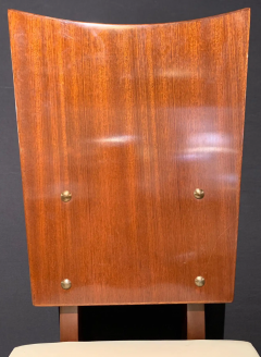 Set of Five Midcentury Art Deco Style Shield Back Dining Office or Side Chairs - 2668504