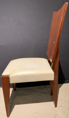 Set of Five Midcentury Art Deco Style Shield Back Dining Office or Side Chairs - 2668516