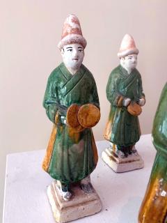 Set of Five Stoneware Tomb Figurines of Musician Ming Dynasty - 1510561