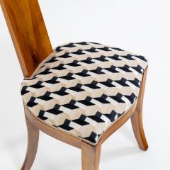 Set of Five Walnut Dining Chairs Italy Mid 20th Century - 4422702