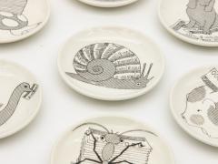 Set of Fornasetti Coasters Snails - 2303831